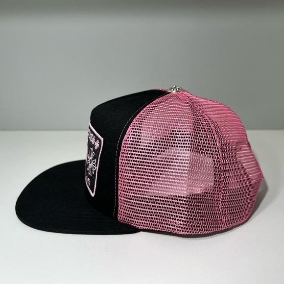 Chrome Hearts Trucker Hat - VIP EXCLUSIVE BLACK & PINK - Picture 3 of 16